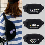 Unisex Messenger Chest Bag Daisy Seires Fanny Pack