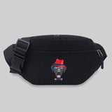 Unisex Messenger Chest Bags Student Waist Bag Dog Series Fanny Pack