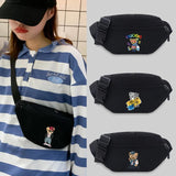 Unisex Casual Bear Series Waist Bag Messenger Chest Bag Sports Bum bag