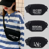 Canvas Messenger Waist Bag Chest Bag Leisure Sports Fanny pack