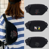 Student Nurse Pattern Waist Bag Leisure Sports Canvas