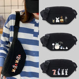 Unisex Cartoon Waist Bag Messenger Chest Bag Sports Bum Bag