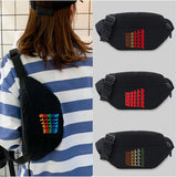 Pattern Waist Bag Chest Bag Unisex Student Printing Leisure Sports Fanny Pack