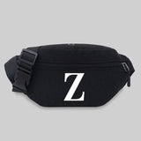 Unisex Waist Bag Student Name Pattern Lightweight Chest Bag