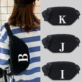 Unisex Waist Bag Student Name Pattern Lightweight Chest Bag