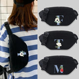 Travel Waist Chest Bag Unisex Student Printing Lightweight Bum Bag