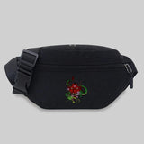 Canvas Bum Bag Monster Pattern Waist Bag Chest Bag