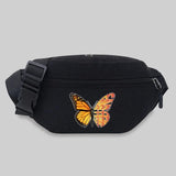 Casual Butterfly Series Waist Bag Chest Bag Messenger Bag