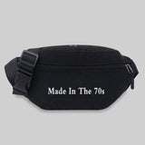 60S-90S Pattern Bum Bag Unisex Chest Pack Sports Fanny Pack