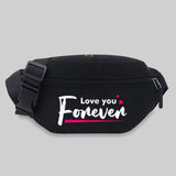 Unisex Waist Bag Student Phrase Print Lightweight Chest Bag