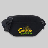 Unisex Waist Bag Student Phrase Print Lightweight Chest Bag