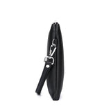 Men's Leather Clutch Wallet Zipper Long Handy Bags Purses