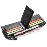 Europe Leather Wallets Zipper Purse for Man Male Purses Leather Men Wallets