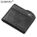 Europe Leather Wallets Zipper Purse for Man Male Purses Leather Men Wallets