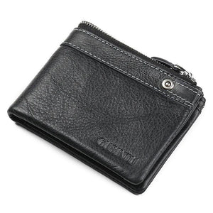 Europe Leather Wallets Zipper Purse for Man Male Purses Leather Men Wallets