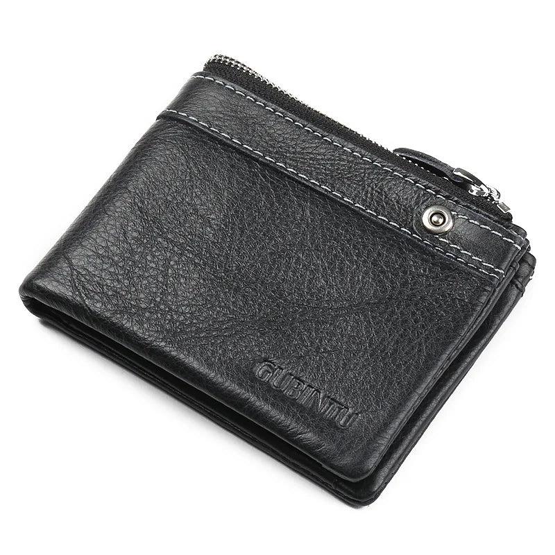 Europe Leather Wallets Zipper Purse for Man Male Purses Leather Men Wallets