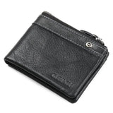 Europe Leather Wallets Zipper Purse for Man Male Purses Leather Men Wallets