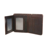Vintage Leather Wallet for Men Vertical Men Wallets