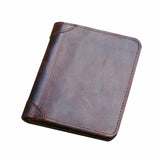 Vintage Leather Wallet for Men Vertical Men Wallets