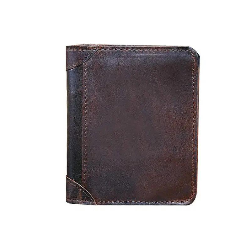 Vintage Leather Wallet for Men Vertical Men Wallets