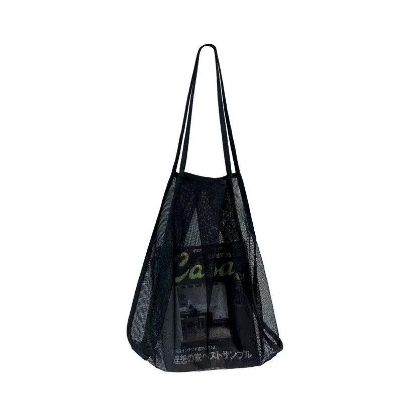 Transparent Mesh One-shoulder Bag, Lightweight Shopping Bag
