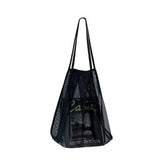 Transparent Mesh One-shoulder Bag, Lightweight Shopping Bag