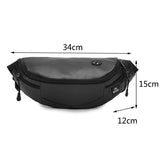 Unisex Nylon Waist Bag Chest Fanny Pack Travel Sports Bag Casual Shoulder Bags