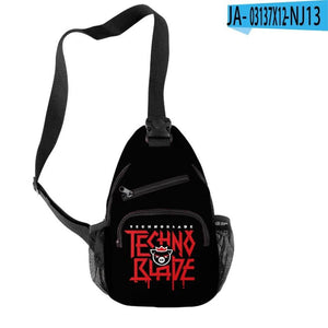 3D Print Cartoon Technoblade Crossbody Chest Bag