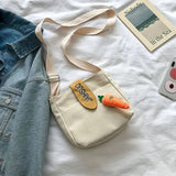 Canvas Shoulder Messenger Small Pocket Student Girl Small Shoulder Bag Stitching