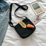 Canvas Shoulder Messenger Small Pocket Student Girl Small Shoulder Bag Stitching