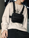 Men Tactical Belt Waist Bag Chest Pack Hip Hop Function Chest Rig Pack