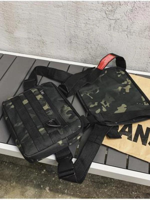 Men Tactical Belt Waist Bag Chest Pack Hip Hop Function Chest Rig Pack