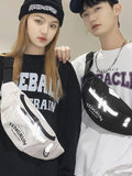 Nylon Reflective Chest Pack Waist Bag for Travel Crossbody