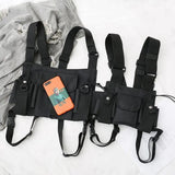 Tactical Sling Chest Bag Bullet Hip Hop Vest Waist Pack Streetwear Bag