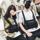 Tactical Sling Chest Bag Bullet Hip Hop Vest Waist Pack Streetwear Bag