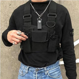 Tactical Sling Chest Bag Bullet Hip Hop Vest Waist Pack Streetwear Bag