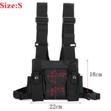 Tactical Sling Chest Bag Bullet Hip Hop Vest Waist Pack Streetwear Bag