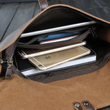 Vintage Men Leather Messenger Bag Business Casual Man Small Bag