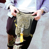 Men's Nylon Drop Leg Bag Waist Fanny Pack