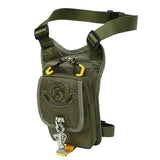 Men's Nylon Drop Leg Bag Waist Fanny Pack