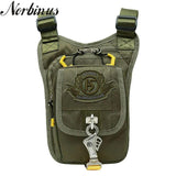 Men's Nylon Drop Leg Bag Waist Fanny Pack