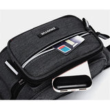 Large Capacity Men's Waist Bag Durable Sports Crossbody Backpack