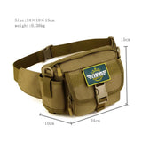 Waterproof Waist Pack Casual Belt Bag Men Military Bag Hip Pouch Unisex