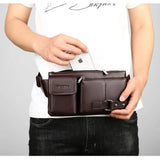 Scione Multi-functional Men Running Bag Outdoor Waist Pack Retro MEN'S Bag