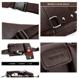 Scione Multi-functional Men Running Bag Outdoor Waist Pack Retro MEN'S Bag