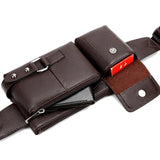 Scione Multi-functional Men Running Bag Outdoor Waist Pack Retro MEN'S Bag