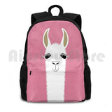 Llama Portrait #5 Outdoor Hiking Backpack Waterproof Camping Travel Pet
