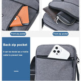 Men's Business Messenger Bag Single Shoulder Zipper Satchel Purse