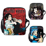 3D Print Jujutsu Kaisen Anime Handbag Women Makeup Bag Men Zipper Crossbody Bag