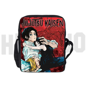 3D Print Jujutsu Kaisen Anime Handbag Women Makeup Bag Men Zipper Crossbody Bag